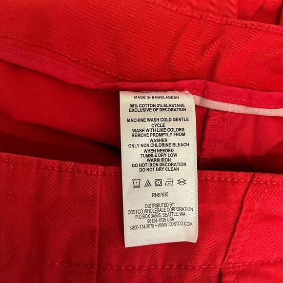 Nautica Women’s Size Large 12 Bermuda Style Cotton Shorts Stretch - Picture 9 of 10